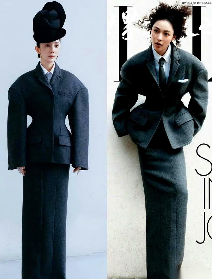 真的，有时候看不懂这个圈子。杨幂十月份刚穿上杂志封面的那件衣服，一模一样的，钟