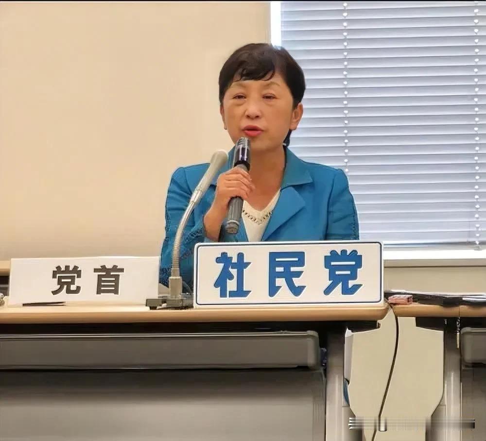 福岛瑞穗，日本社民党党首，在日本共产党田村智子担任委员长（党首）前是当时日本政坛