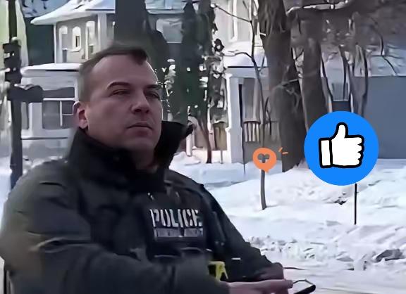 她只是送孩子上学回家而已，车子在雪地里停了快三分钟，看着其他车开过去。她摇下车窗