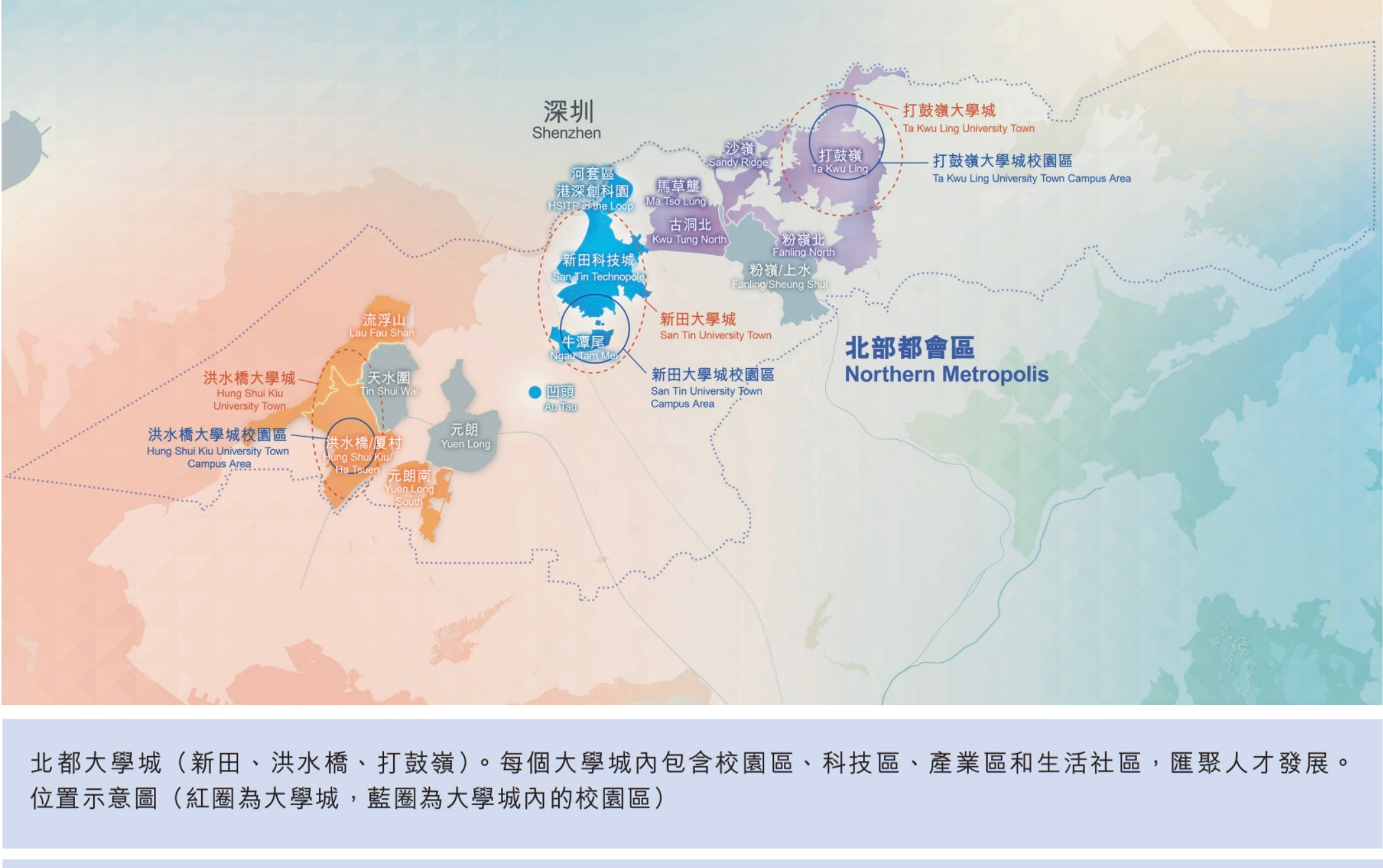 香港首个五年规划，涉及深圳的表述达114次。其中有一个发展大计令我印象深刻：在“加快北部都会区建设”