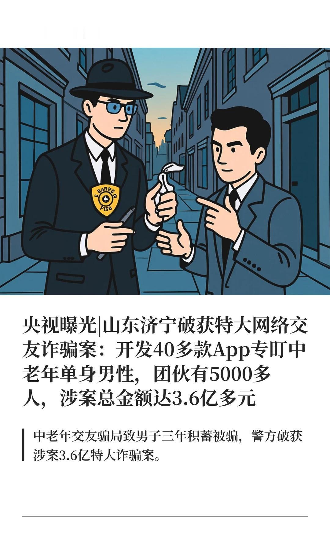 央视曝光|特大网络交友诈骗案央视曝光|山东济宁破获特大网络交友诈骗案：开发40