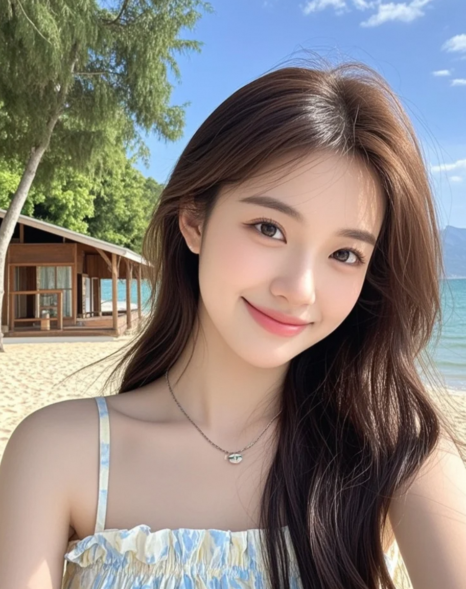 海风吹乱长发，但我记得对你笑啦❤️