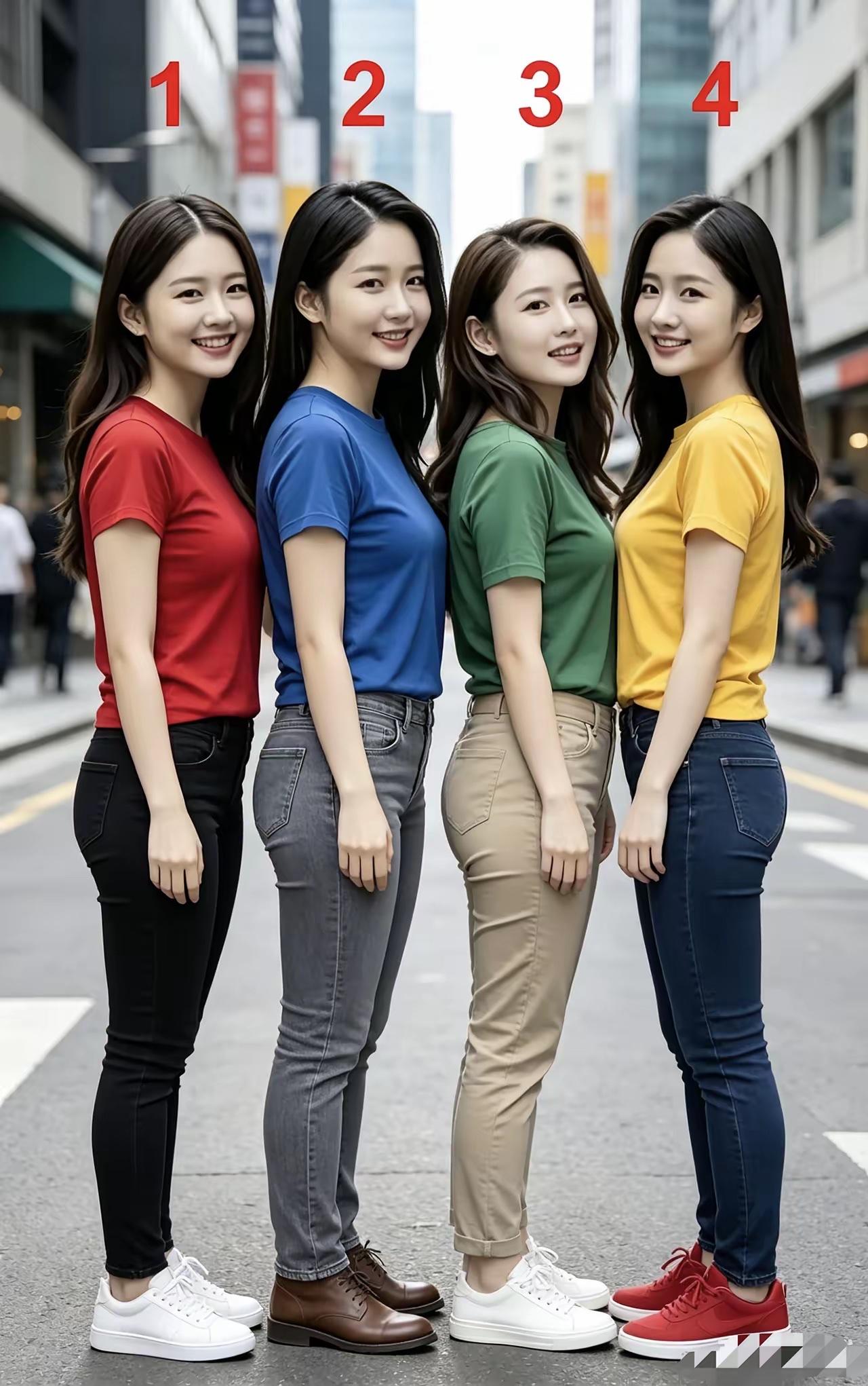 考考你的眼力，下面50岁妈妈和她三个女儿，你能看出来谁是母亲吗