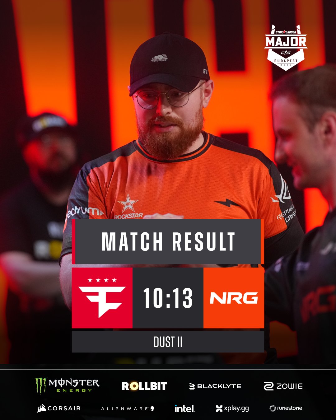 布达佩斯Major: 爆冷之夜! NRG力克FaZe, 挺进2-0组