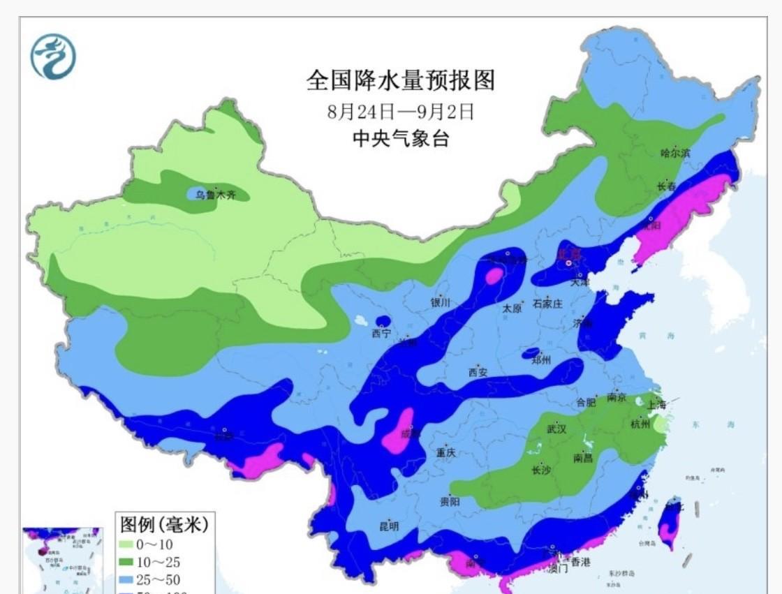 【中期天气预报】最新报观望未来十天，副高环流大致偏强。南方大部地区降水稀少，多