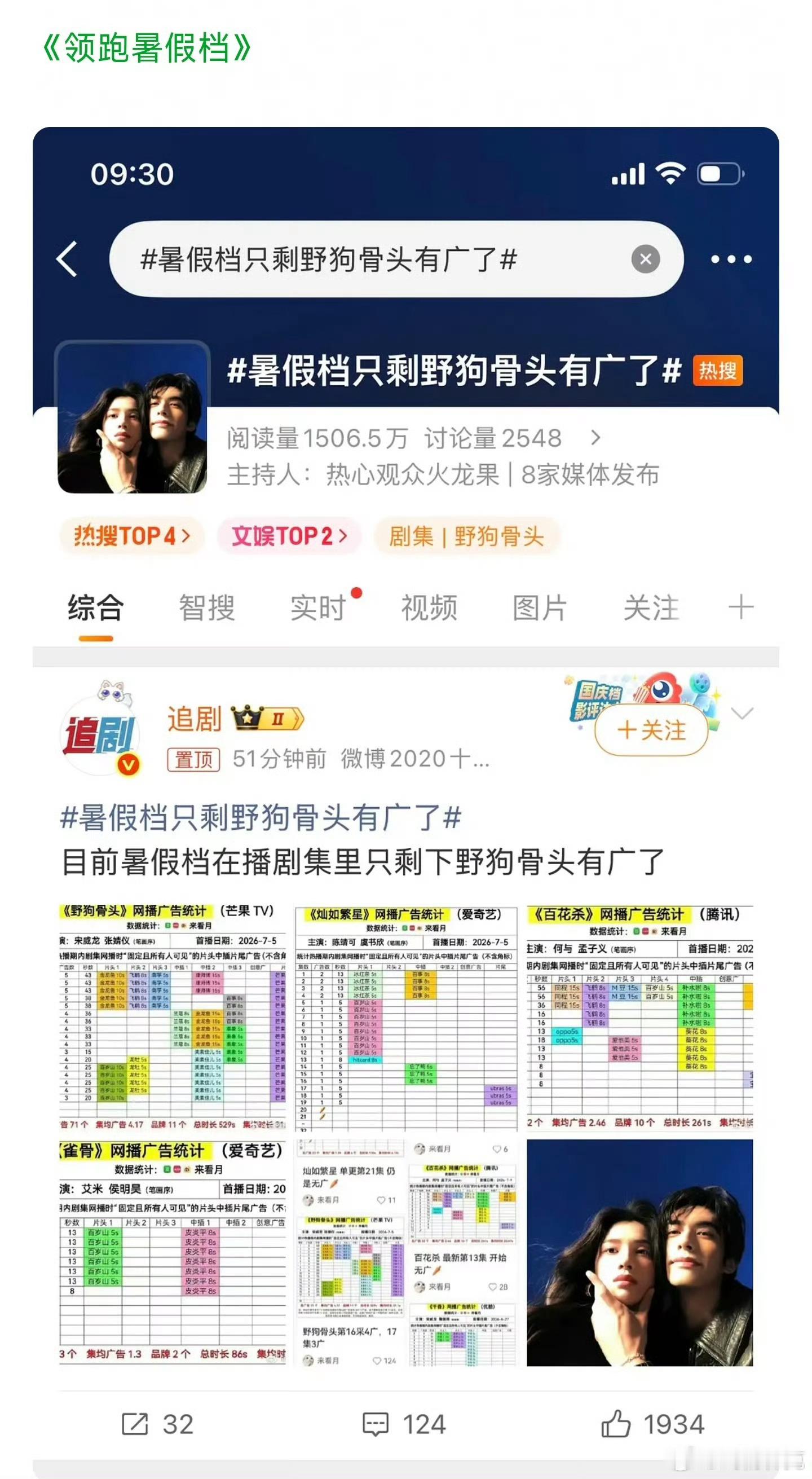 野狗骨头这算不算萝卜了，回旋镖来的好快这么大的ip，播成了这样，真的很难看野狗