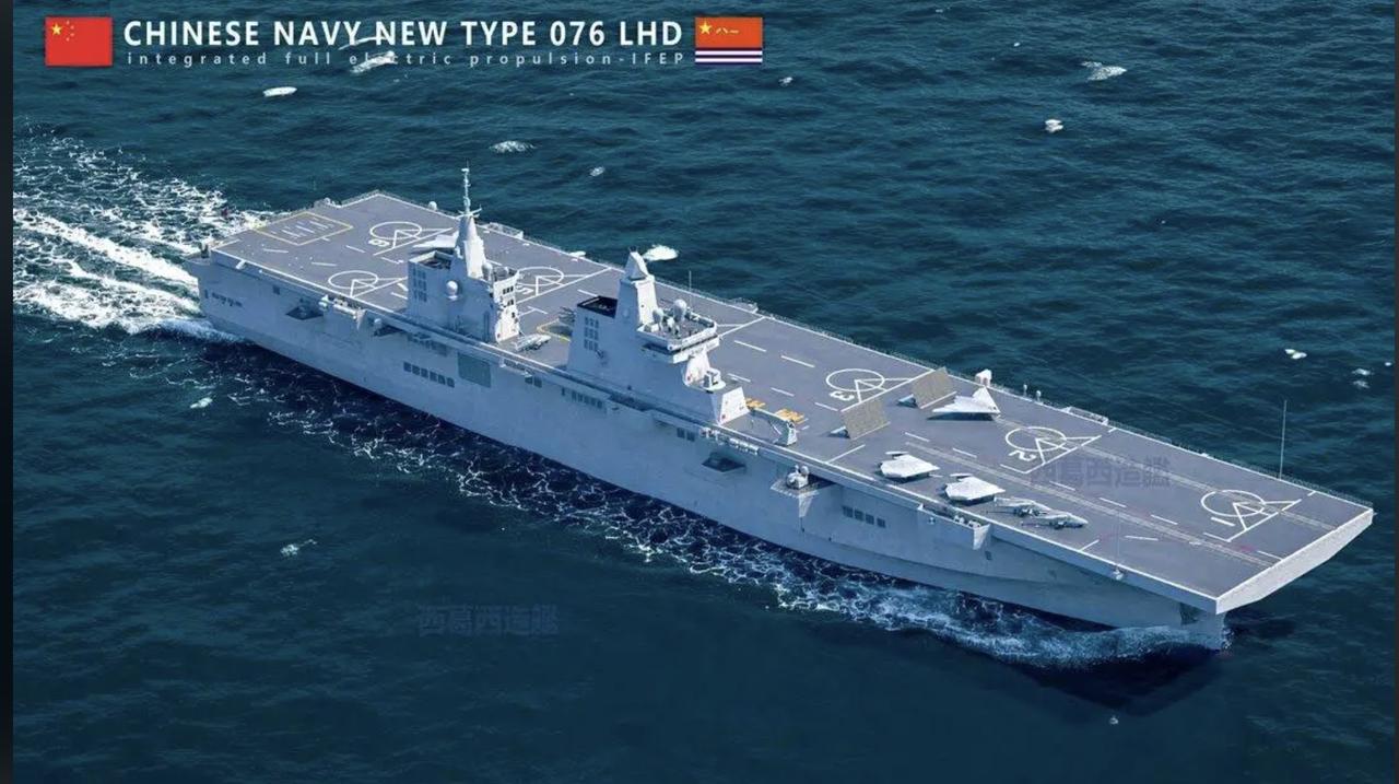 076究竟多牛，全球最能够造5万吨军舰的，只剩下了中美，关键是076可以下饺