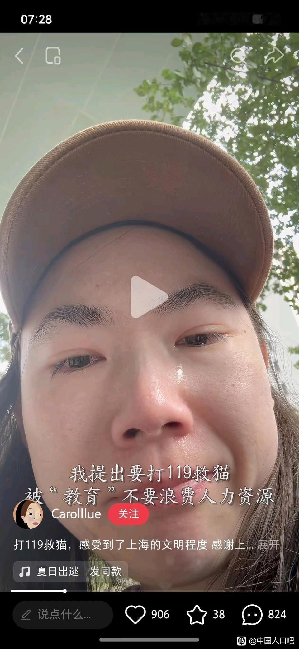 爱猫人士又自我感动上了，怎么不自己上去救猫