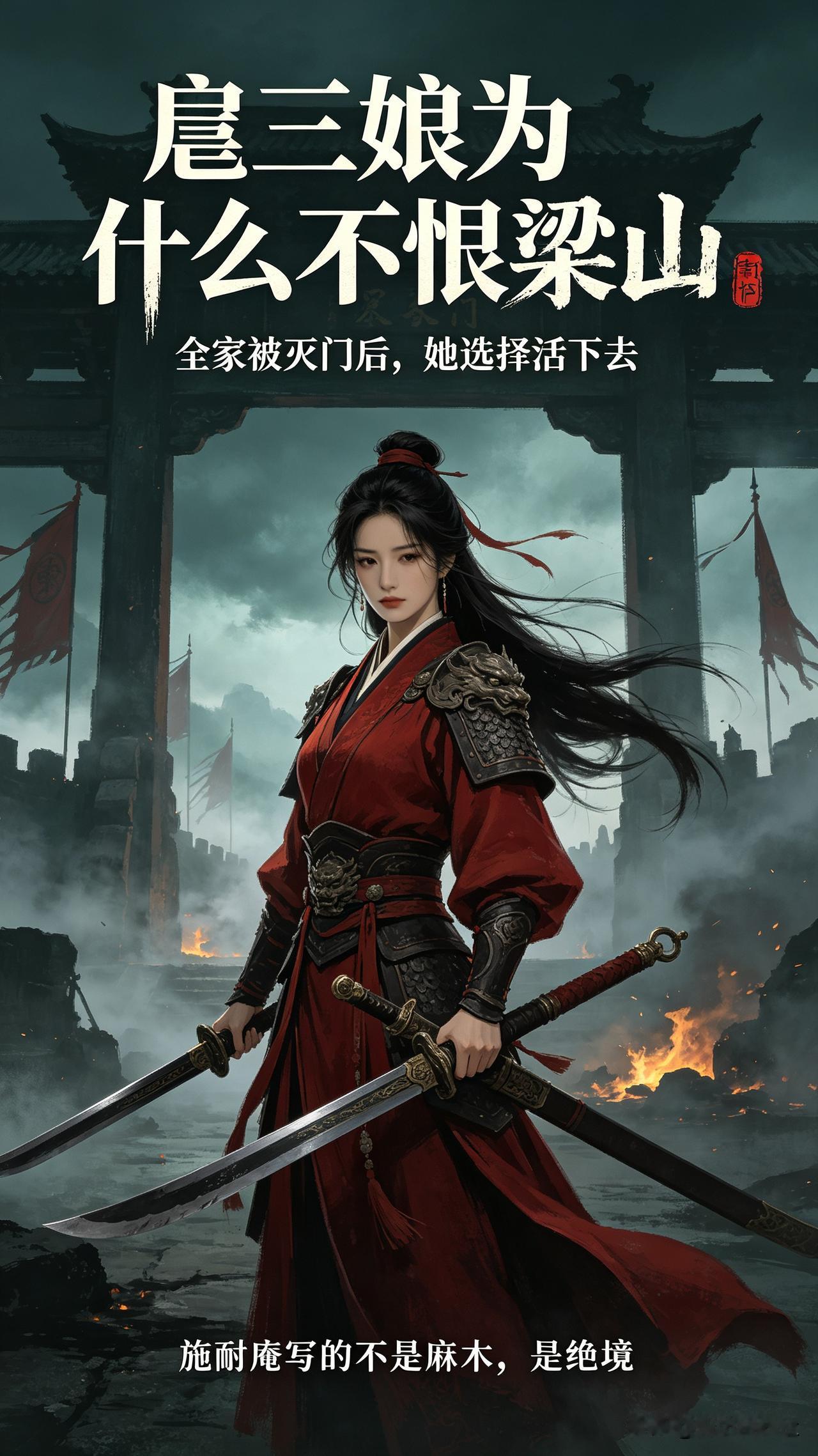 重读《水浒传》才懂：全家被灭门的扈三娘，为何从不恨梁山小时候看《水浒传》，