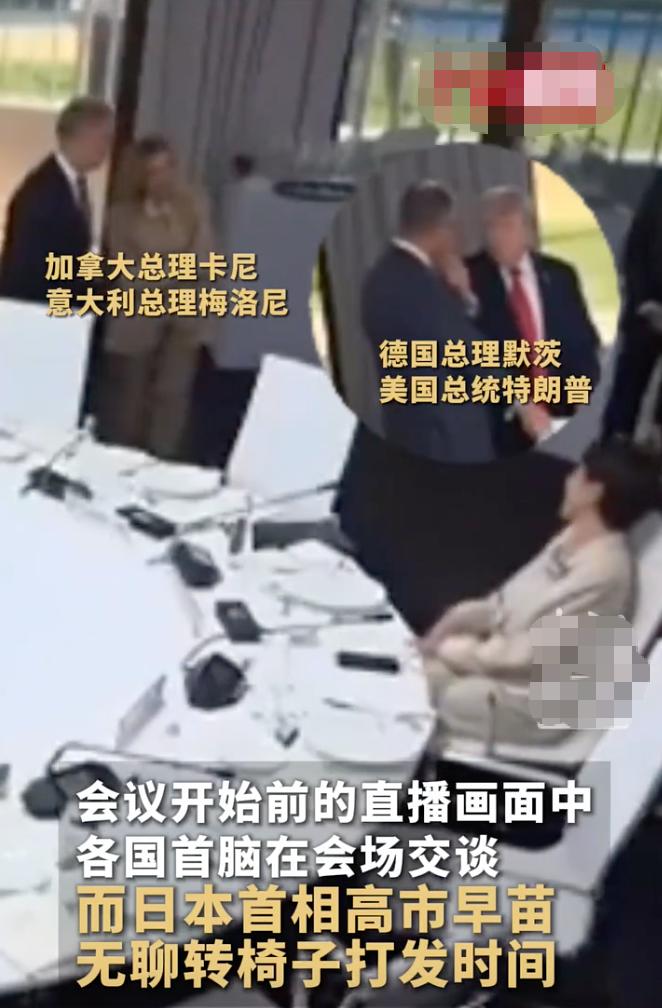 一只鸡非要往人家鸭群里挤，结果不伦不类，而近日G7峰会上高市再次演绎了这个故事。