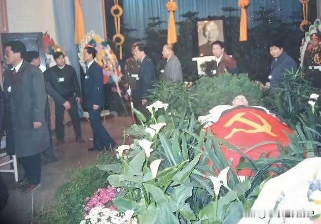 灵堂之内庄严肃穆，哀乐低回。1993年3月，众人于解放军总医院送别室，沉痛送别开