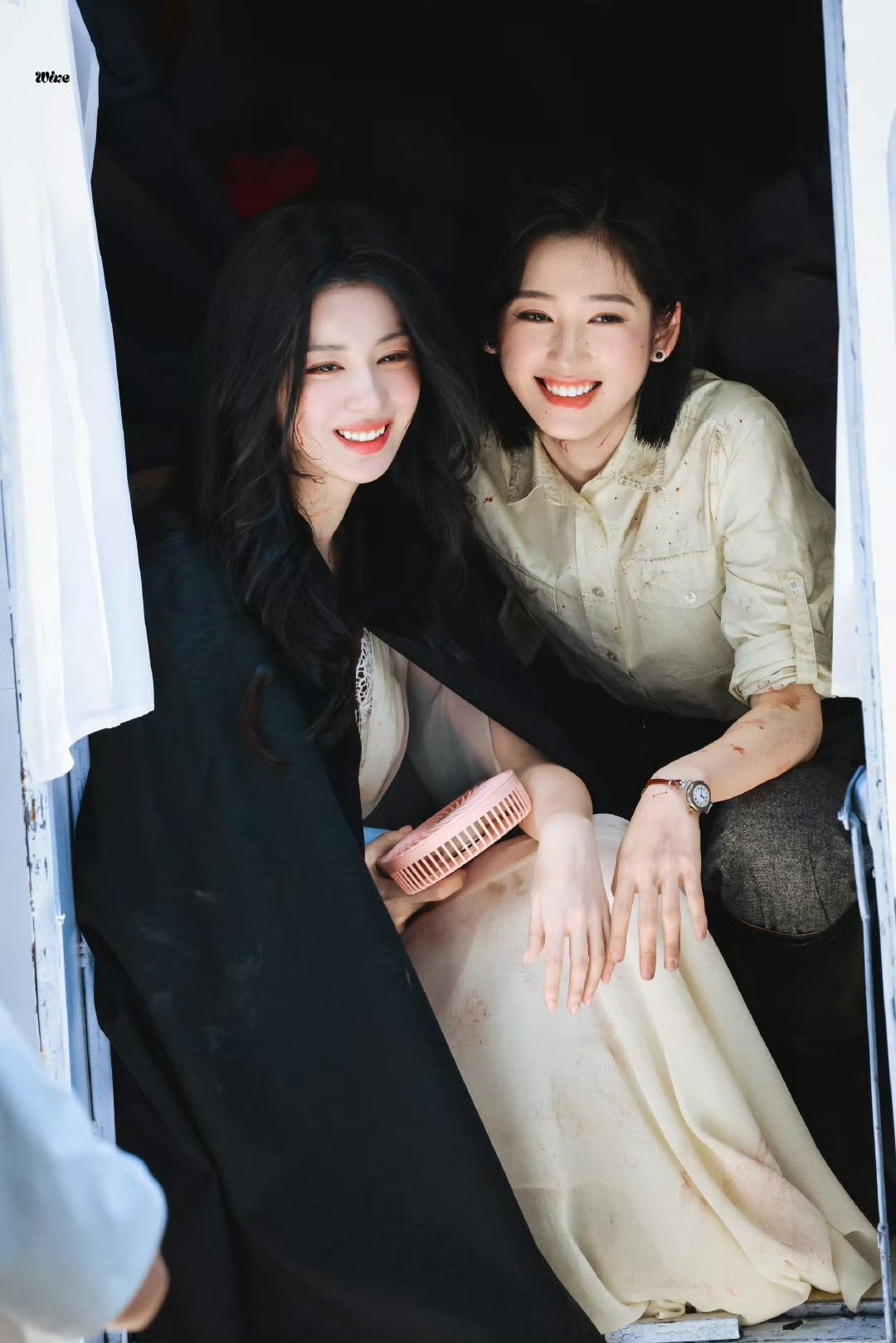 娱乐王楚然鹤秋同框王楚然鹤秋路透王楚然鹤秋同框，好完美的两张脸​​​