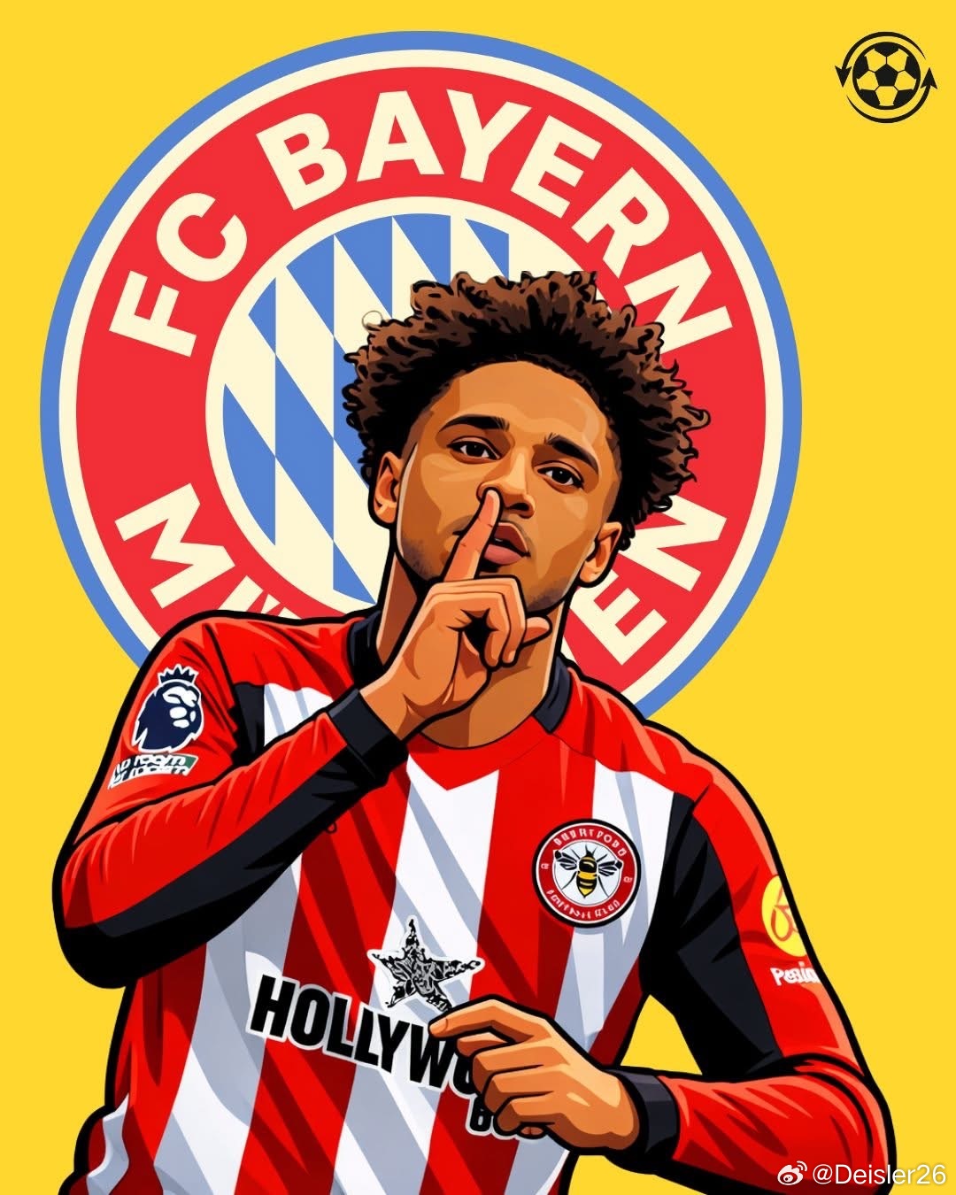 🚨布倫特福德邊鋒凱文·沙德持續引發關注，托特納姆熱刺、拜仁慕尼黑與國際米蘭正