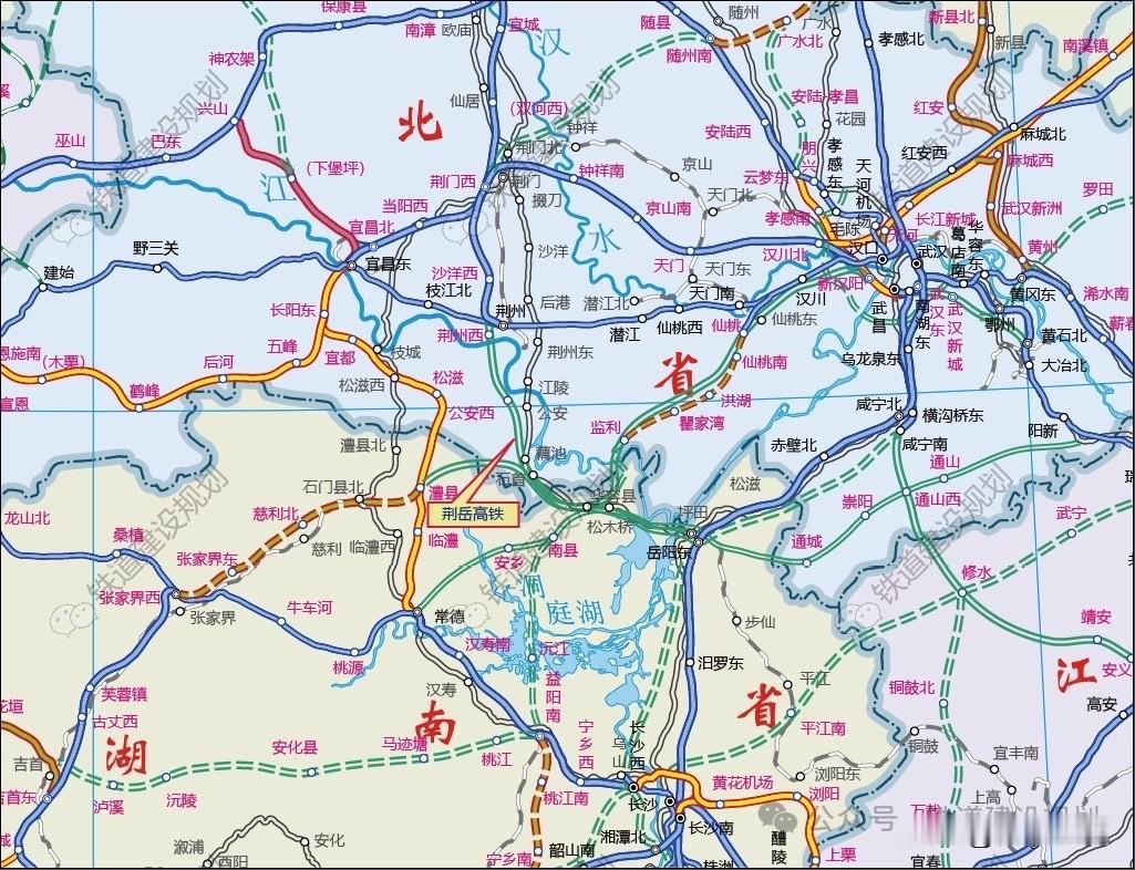 荆州至岳阳高铁、荆州至常德高铁，哪条更好，更容易批复建设？由于荆州处于一个T字