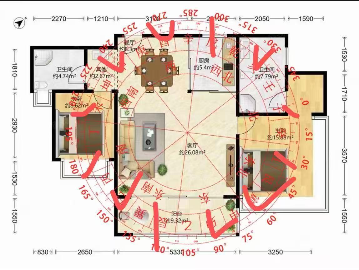缘主发来这个户型图问我，这套房能买吗。讲真只看这张户型图，我会劝其考虑斟酌。虽然