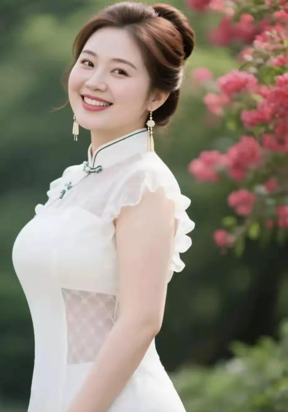 桃红笑语贤妻陪，夫妻恩爱幸福随。身姿曼妙有真爱，……请友续句【同心相守诗