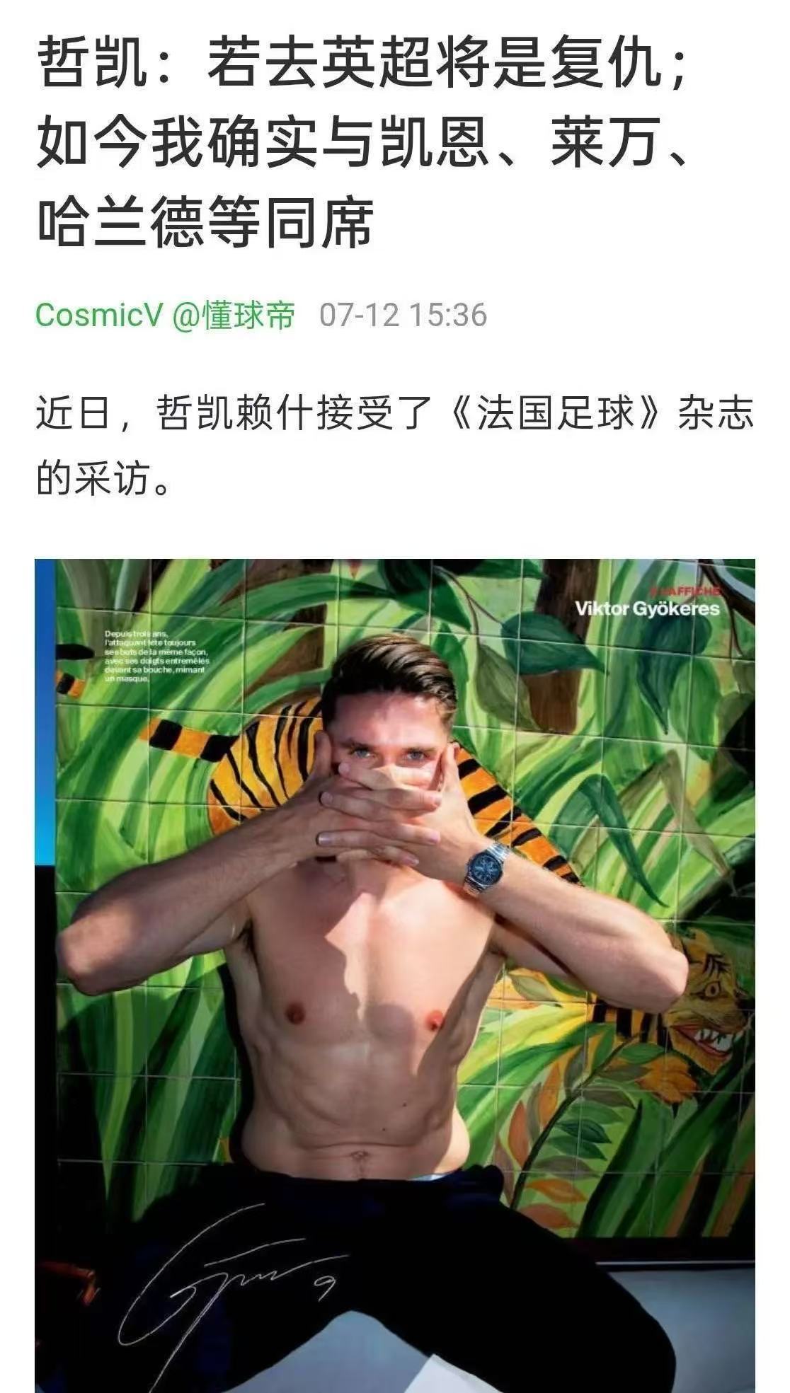 足坛四大中锋新赛季首场表现哈兰德：2球凯恩：1球莱万：受伤未进大名单哲凯赖什：拨