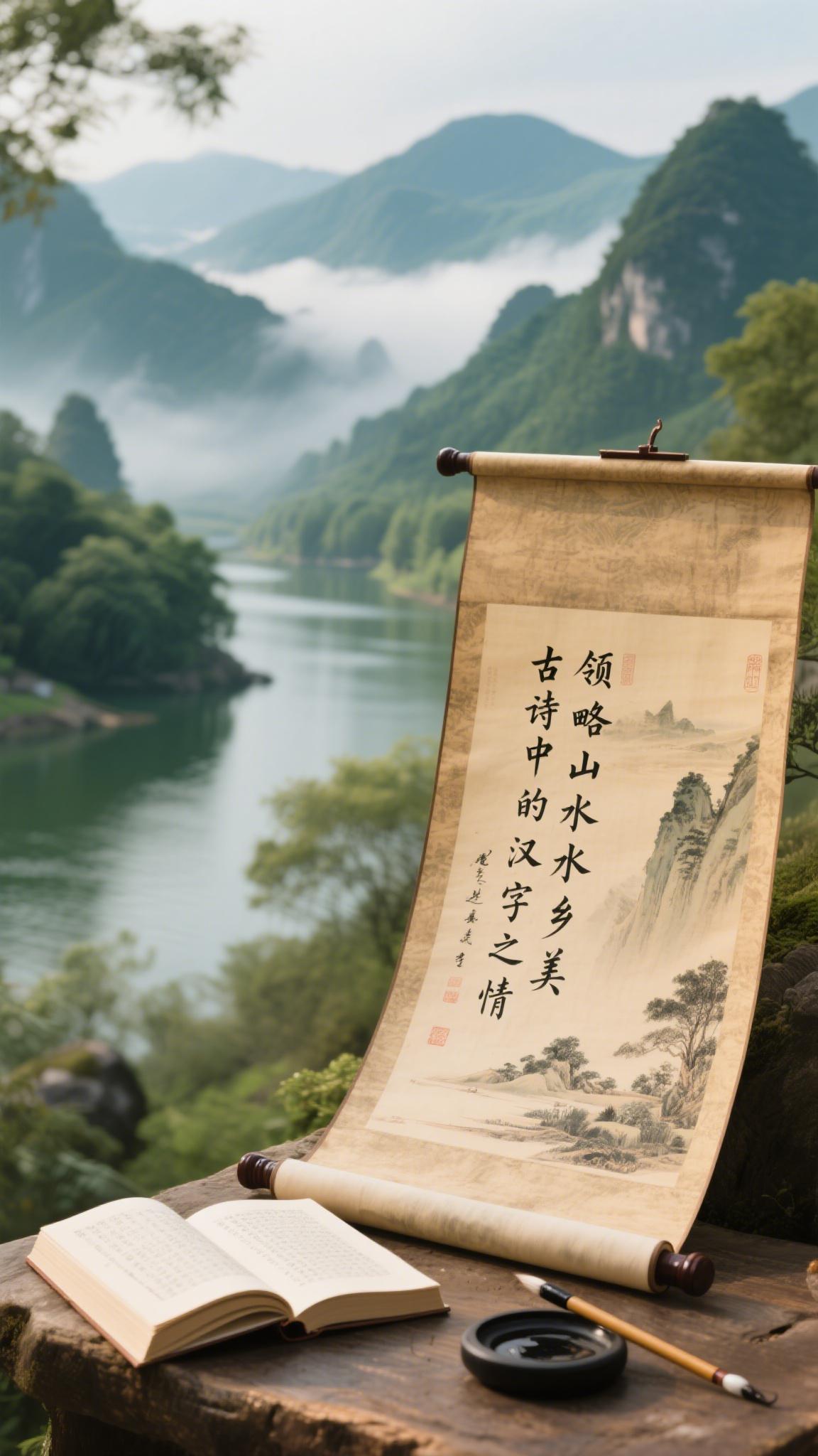 汉字如画，一笔一划。千年风骨，一撇一捺。方方正正，横平竖直。刻骨之诗，深情