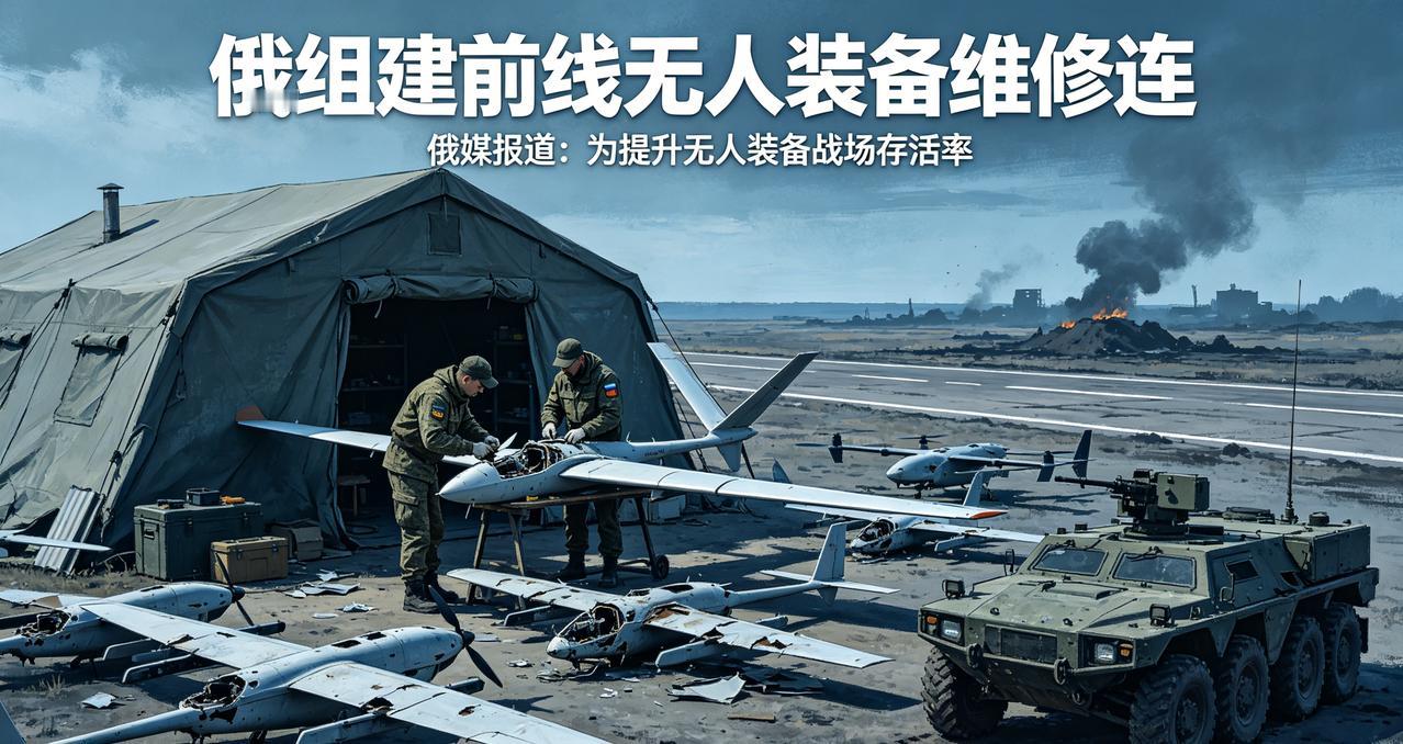 俄军前线修不了无人机了！紧急组建维修连，挖地三米藏在掩体里修，零件从乌军尸体上拆