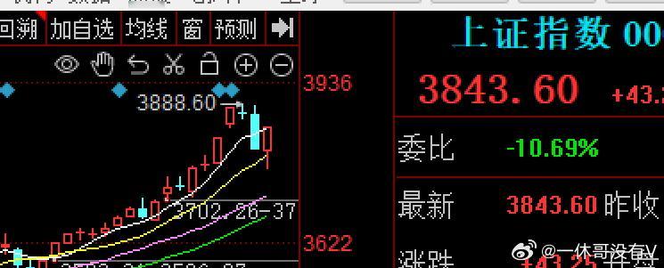一场惊心动魄的V型反弹不出所料今天大A惯性低开4个点后下探拉升翻红，让昨天大跌之