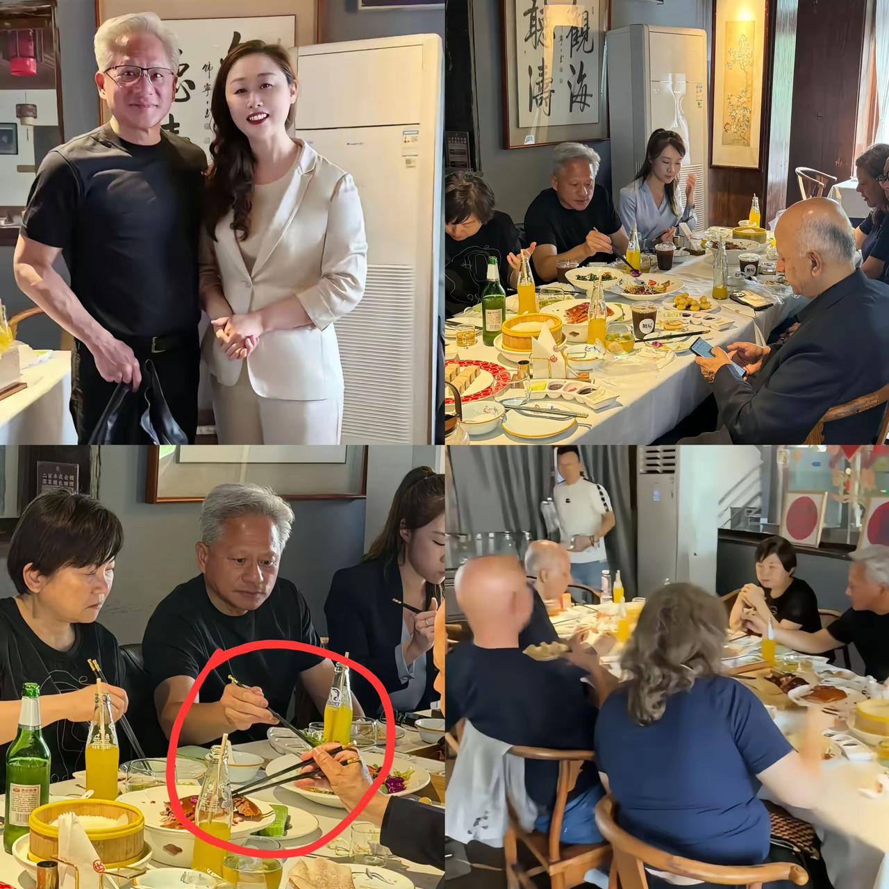 黄仁勋在北京庆云楼吃饭，老板娘这波操作简直是商业教科书级别的灵光！全程亲自贴
