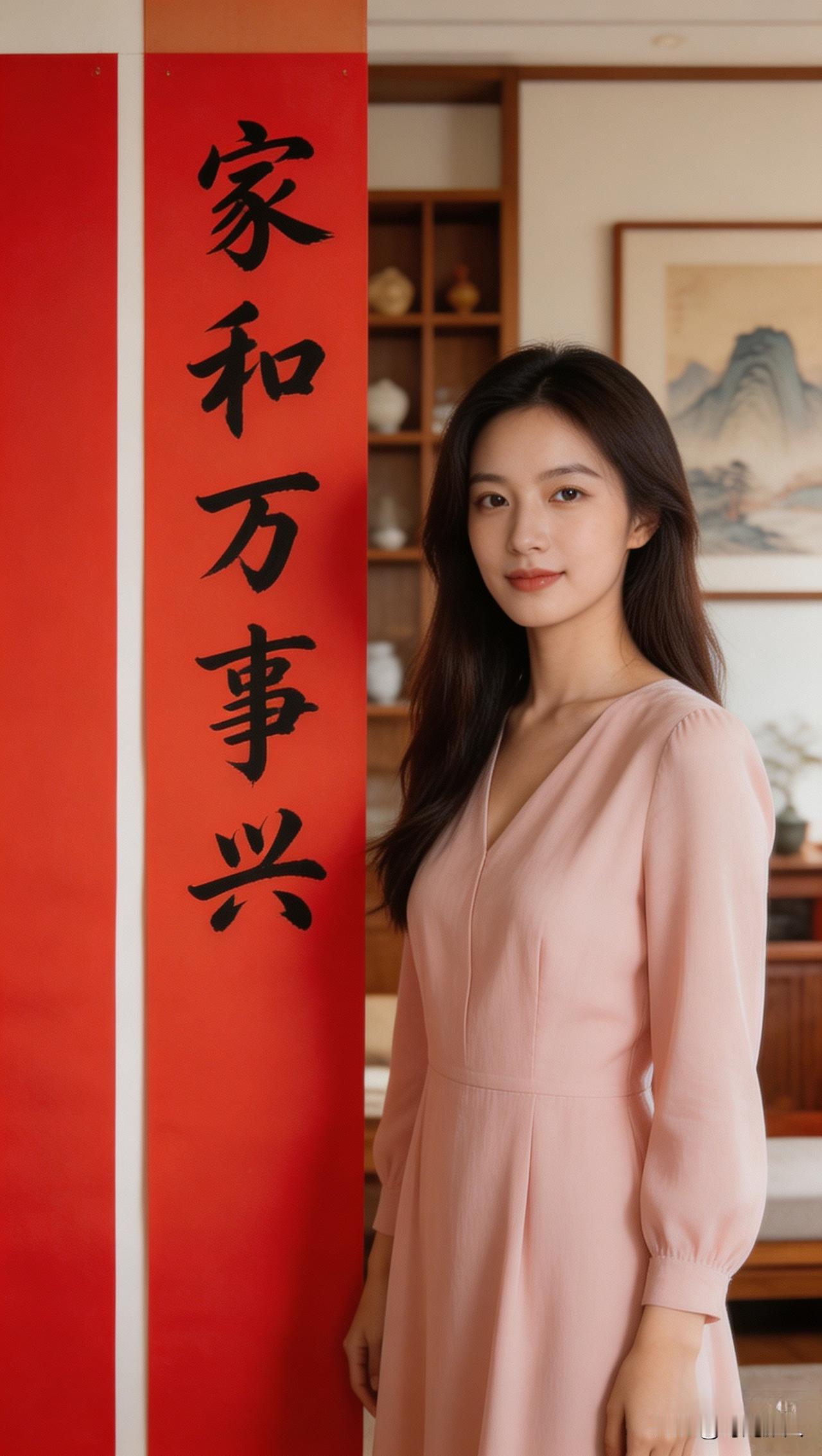 马上要过年了，我妈说今年家里要贴一副新对联，指定要“家和万事兴”当下联，可上联我