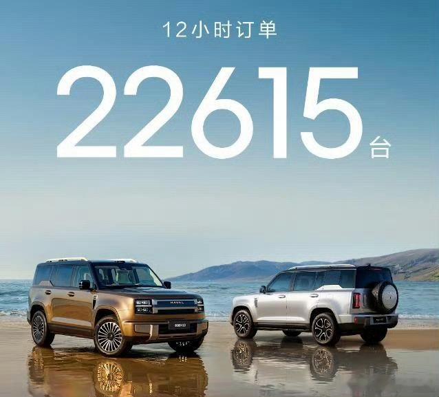 长城H10新车12小时订单22615台想到长城h10销量会不错，没想到这么好找