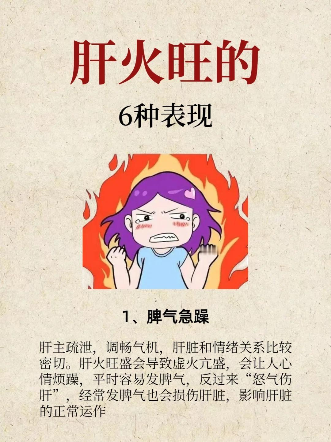 脾气大，测测是不是肝火🔥旺盛了