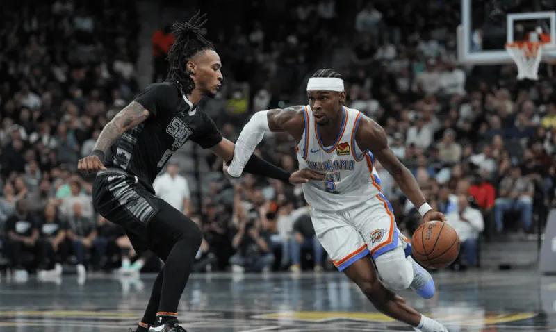 记住这个男人卡斯尔，今天，雷霆打马刺，亚历山大面对卡斯尔的防守，10中2，命中率