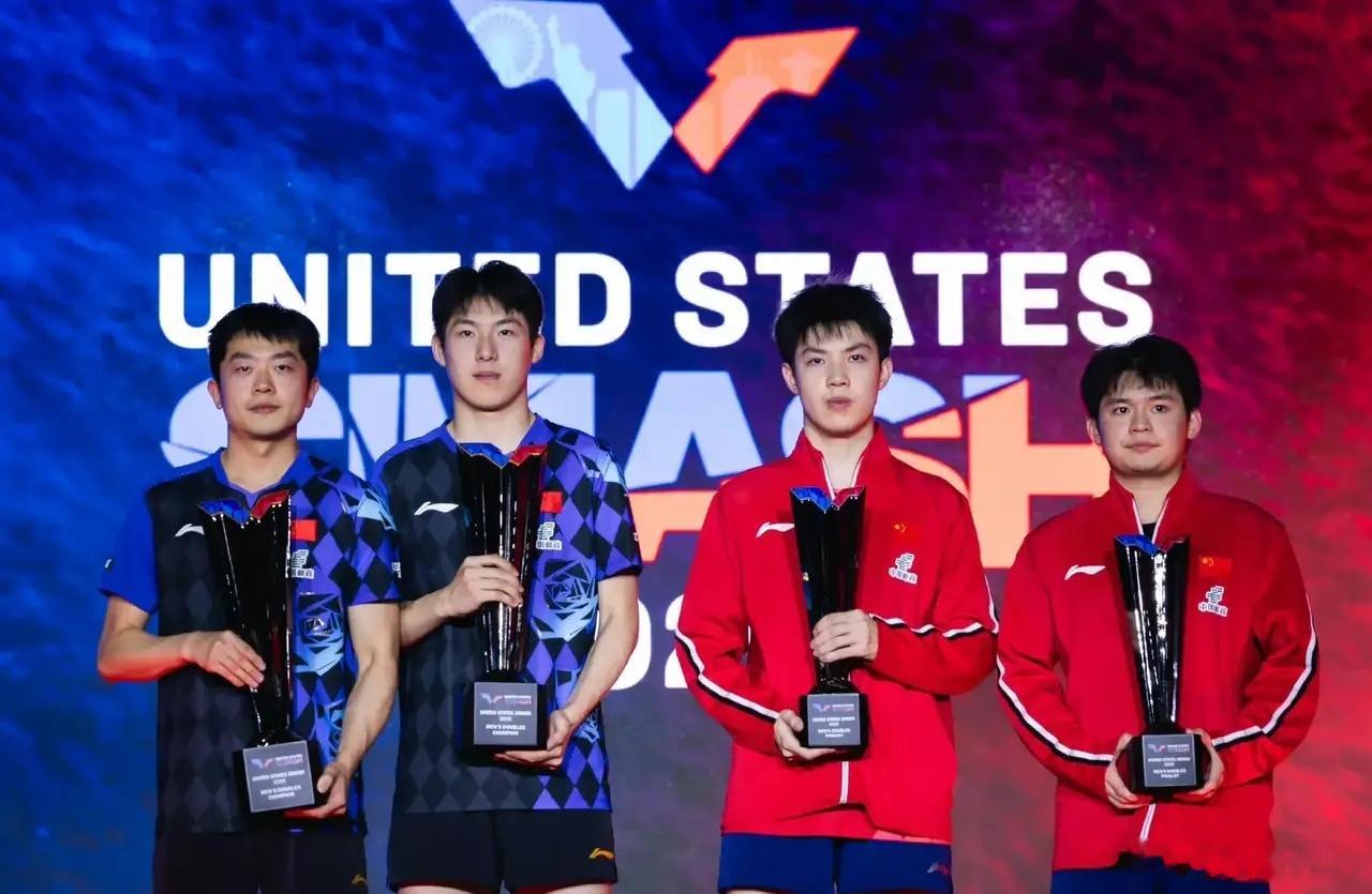 男双奖牌榜(7月5日）2026WTT美国大满贯男双赛事全部结束，最终奖牌榜出炉，