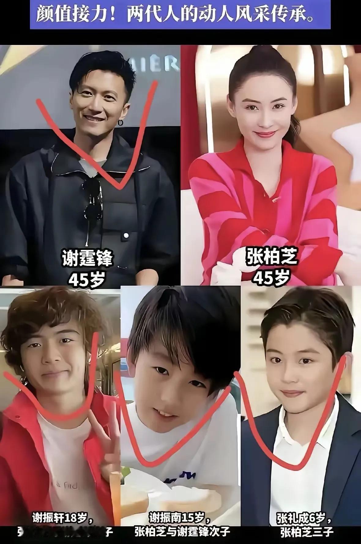 最近刷到张柏芝三个儿子的近照，真忍不住感慨：同是一个妈生的，颜值差距也太大了！