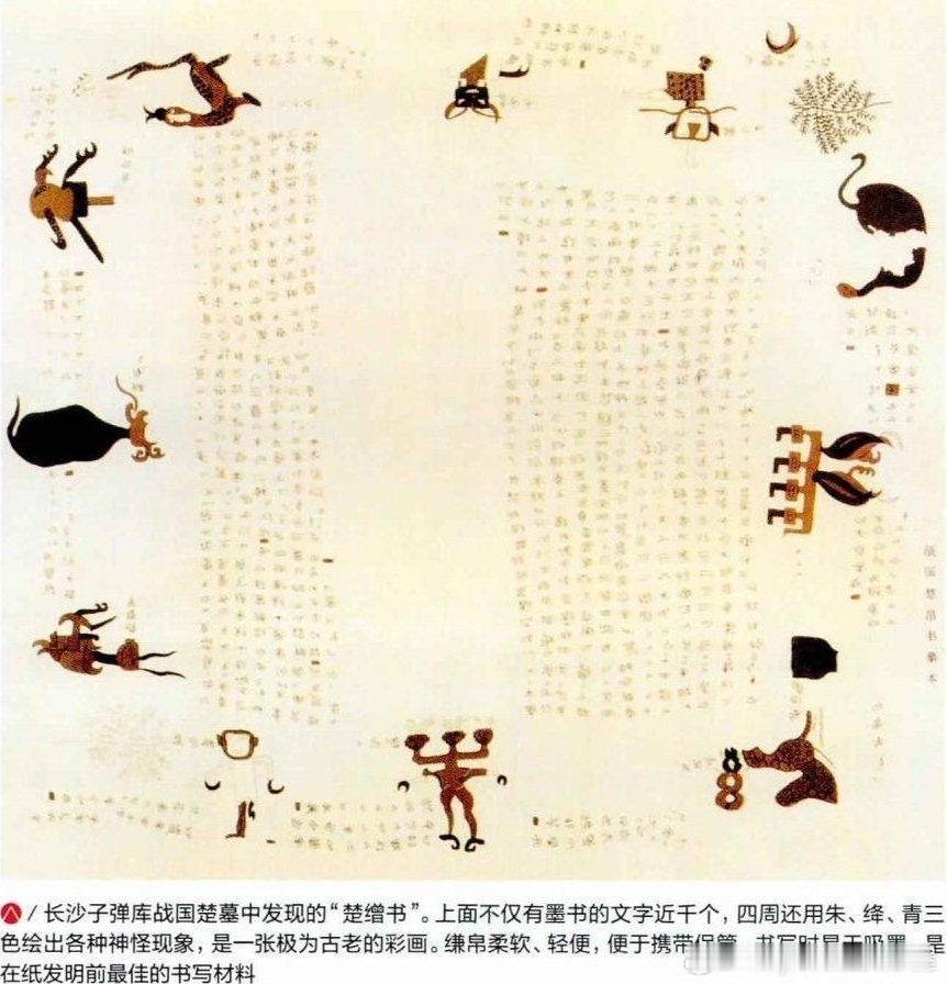 长沙子弹库战国楚墓中发现的“楚缯书”历史影像​​​