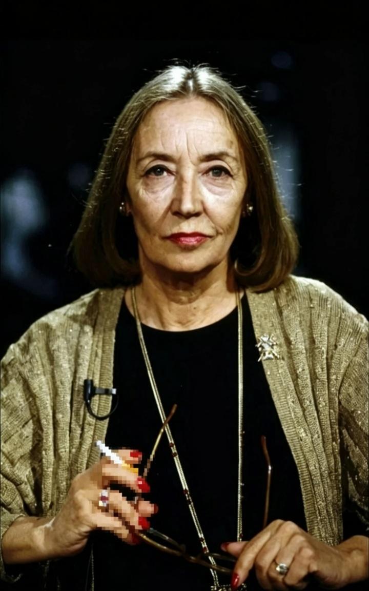 意大利人奥莉安娜·法拉奇本来是一个白左，对学医不感兴趣，辍学做记者，采访过众多名