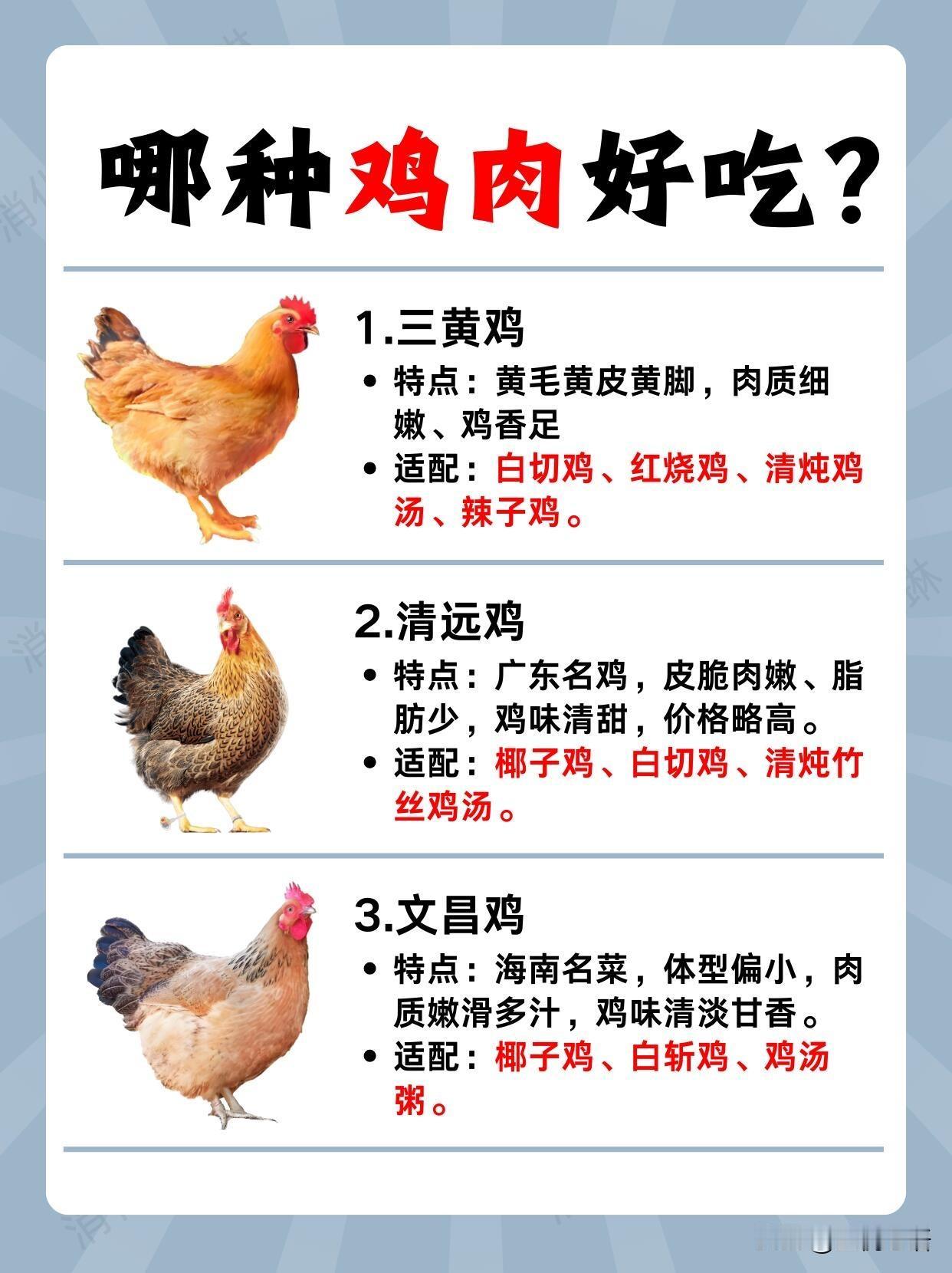 快过年了🧨怎么能少了美味的鸡呢，买鸡不纠结！9种常见鸡吃法攻略分享：