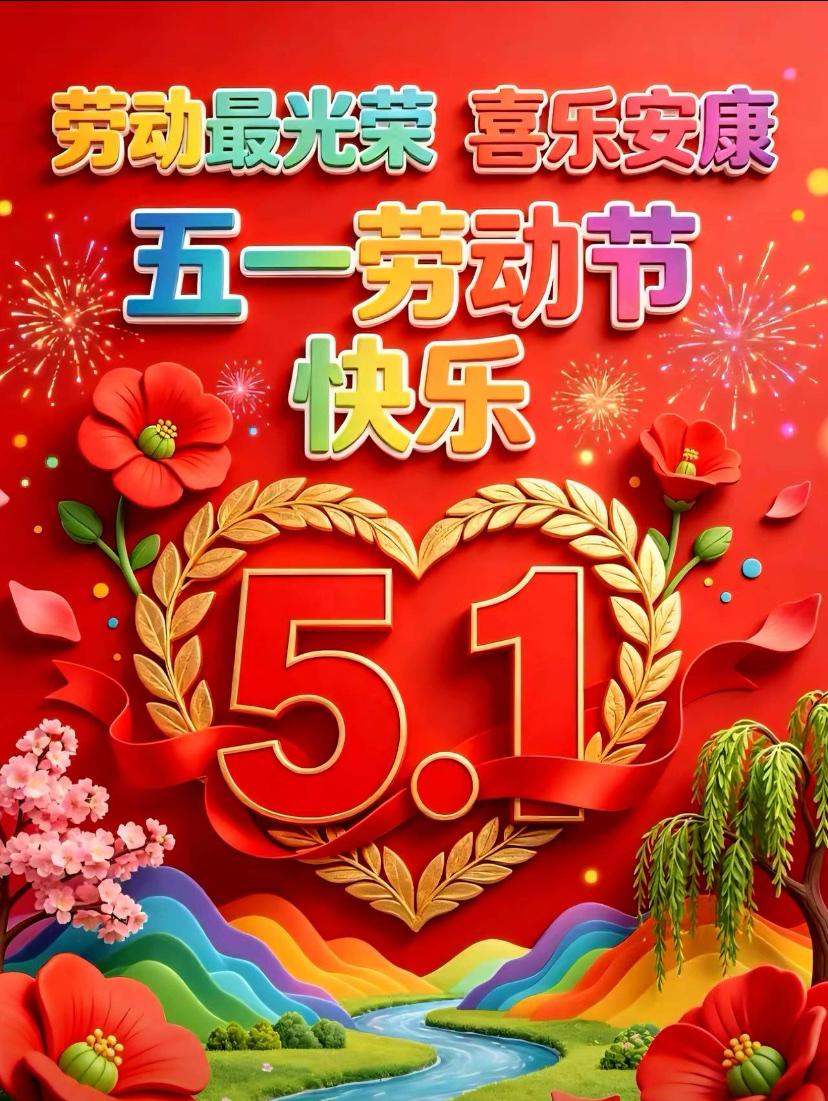 🌺☘️2026./5.1.暮春浅夏迎五一🌺🌿🌺五一佳节喜临门，夏初