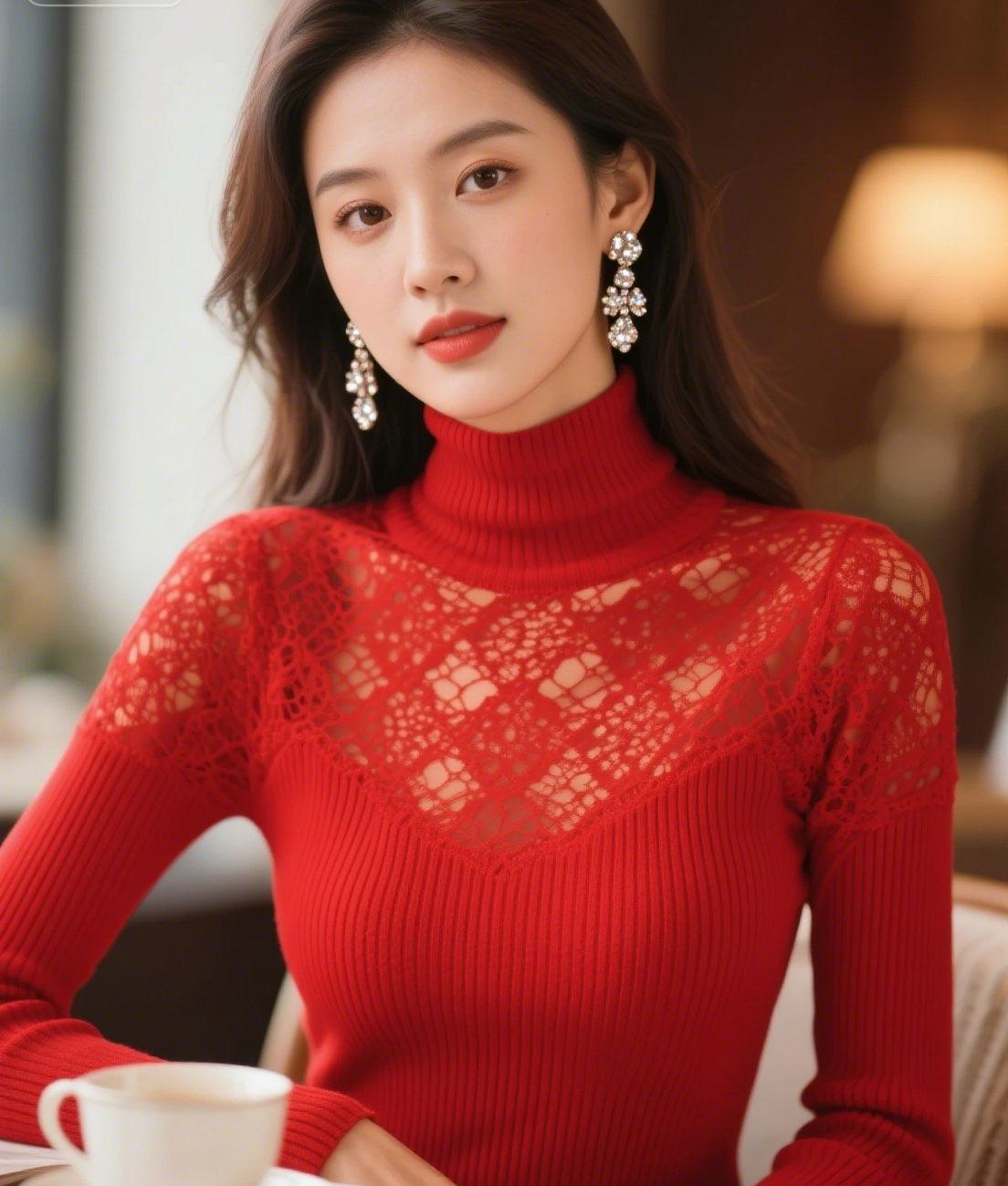 妈妈今年本命年…给她买了全套的红色…今年一定顺顺利利