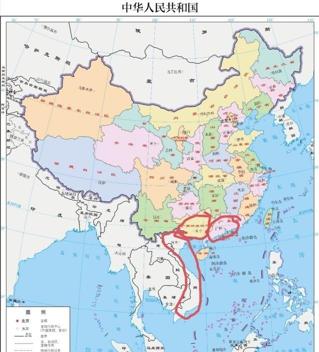 越南还是耿耿于怀的，有野心的，还是把中国的这两个地方列入其原来的归属地，并且小学