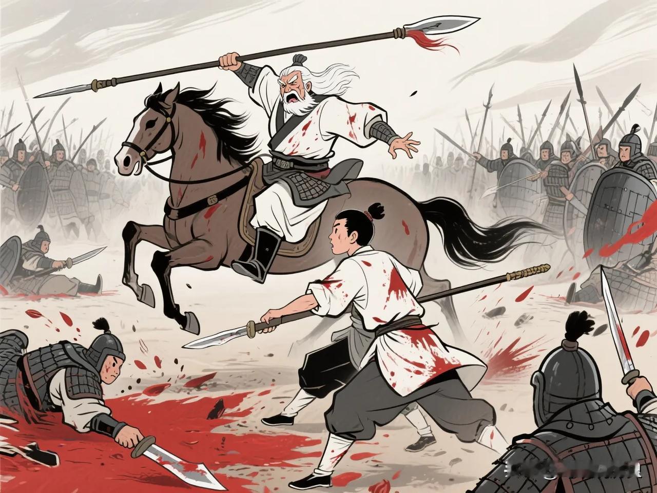永明三年，齐武帝萧赜忽闻急奏：“周盘龙父子双双陷阵战死！”君臣大惊失色，然而萧赜