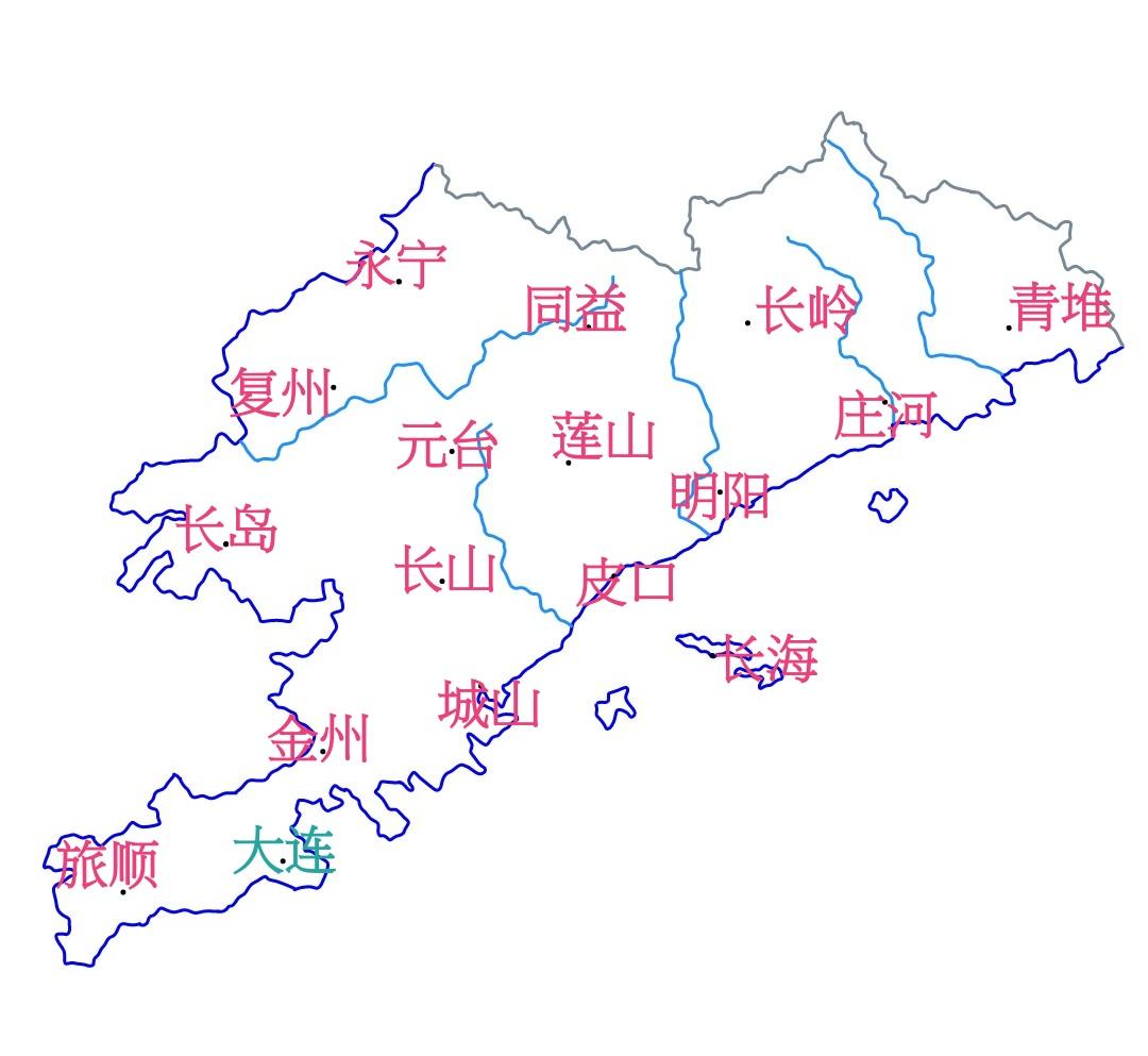 大连应该分为二十多个区县，区县以下直接管理市村坊
