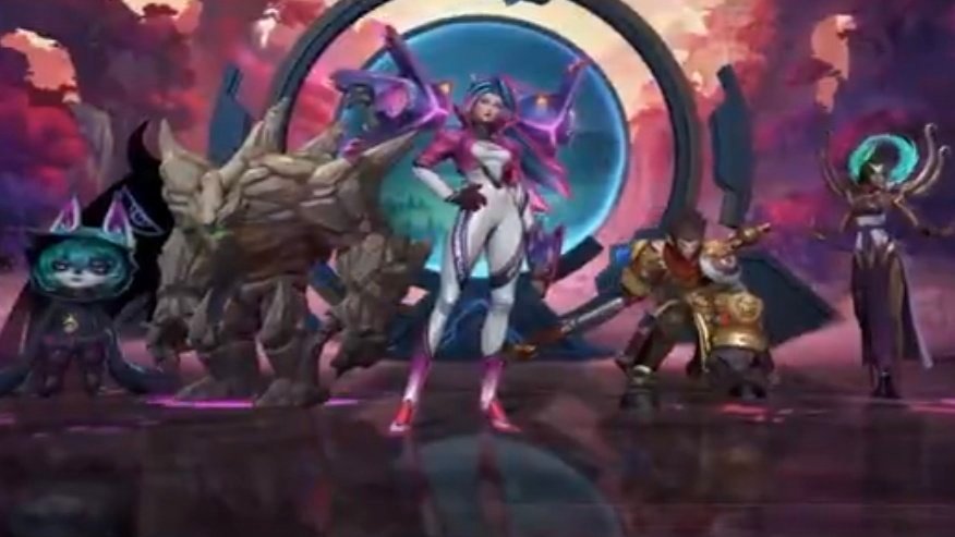 疑似LOL手游卡莎新皮肤模型英雄联盟