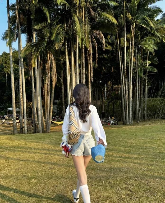 夏日椰林漫步，轻松自在，享受自然之美。