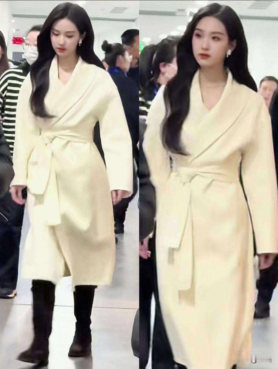 陈都灵央视跨年，糊图都挡不住的美貌！！陈都灵今年参加央视跨年晚会，一身雪白色