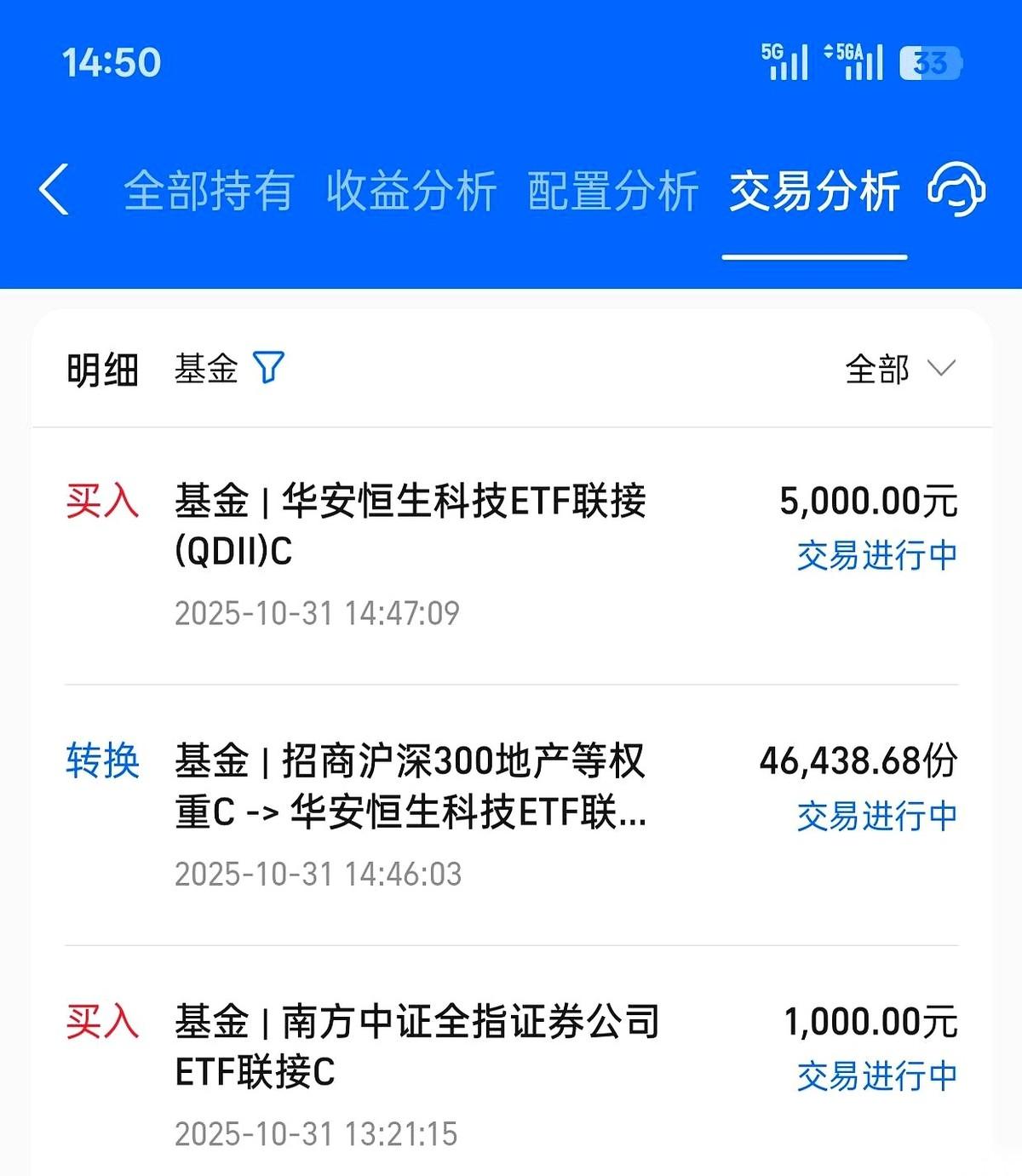 今天又往恒科里砸了5000。连着前几天从地产挪过来的1万6，一起套牢。感觉自