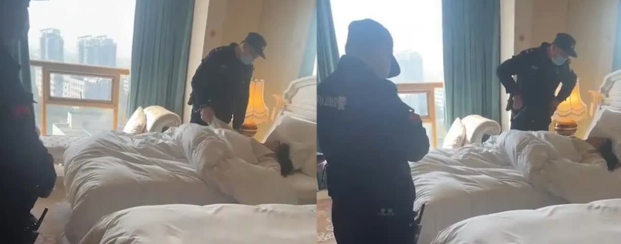 “我房卡刚开好门，结果她就冲进去了！我也是第一次遇到这种事”，浙江嘉兴，男子一个
