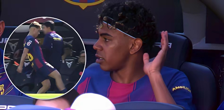 巴萨核心不满！据《世界体育报》，西甲巴萨1-0胜巴列卡诺，亚马尔又因被换下不满，