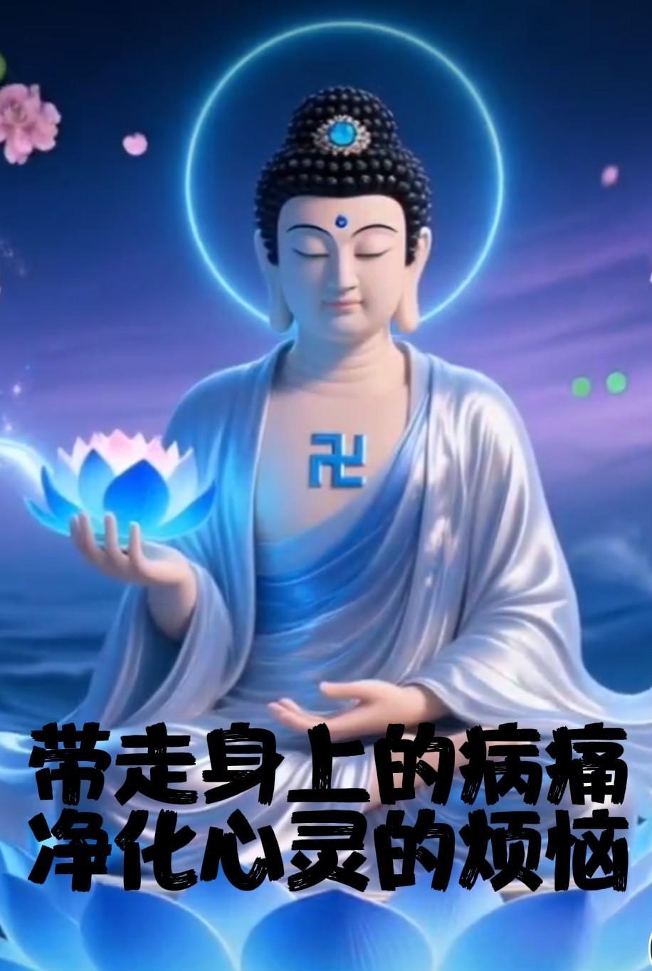 看到这张图，就有福气降临。让我们一起许下“祛病消灾，身体健康”的心愿：愿药师
