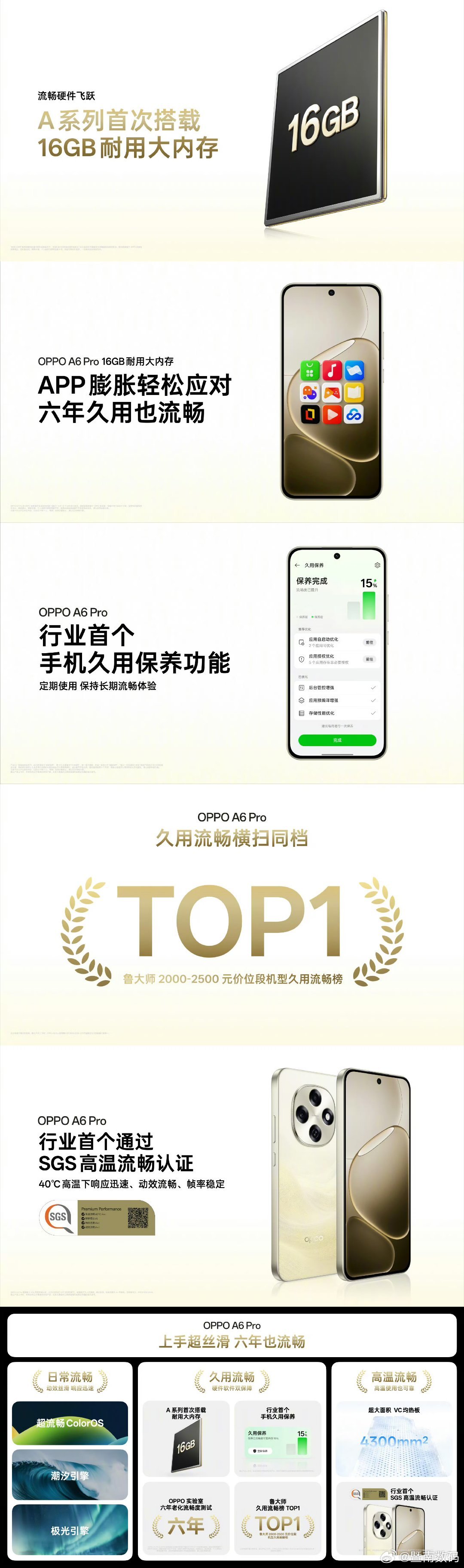 A系列首次搭载16GB耐用大内存，从容应对日常多开、重载使用，以及多年久用时的流