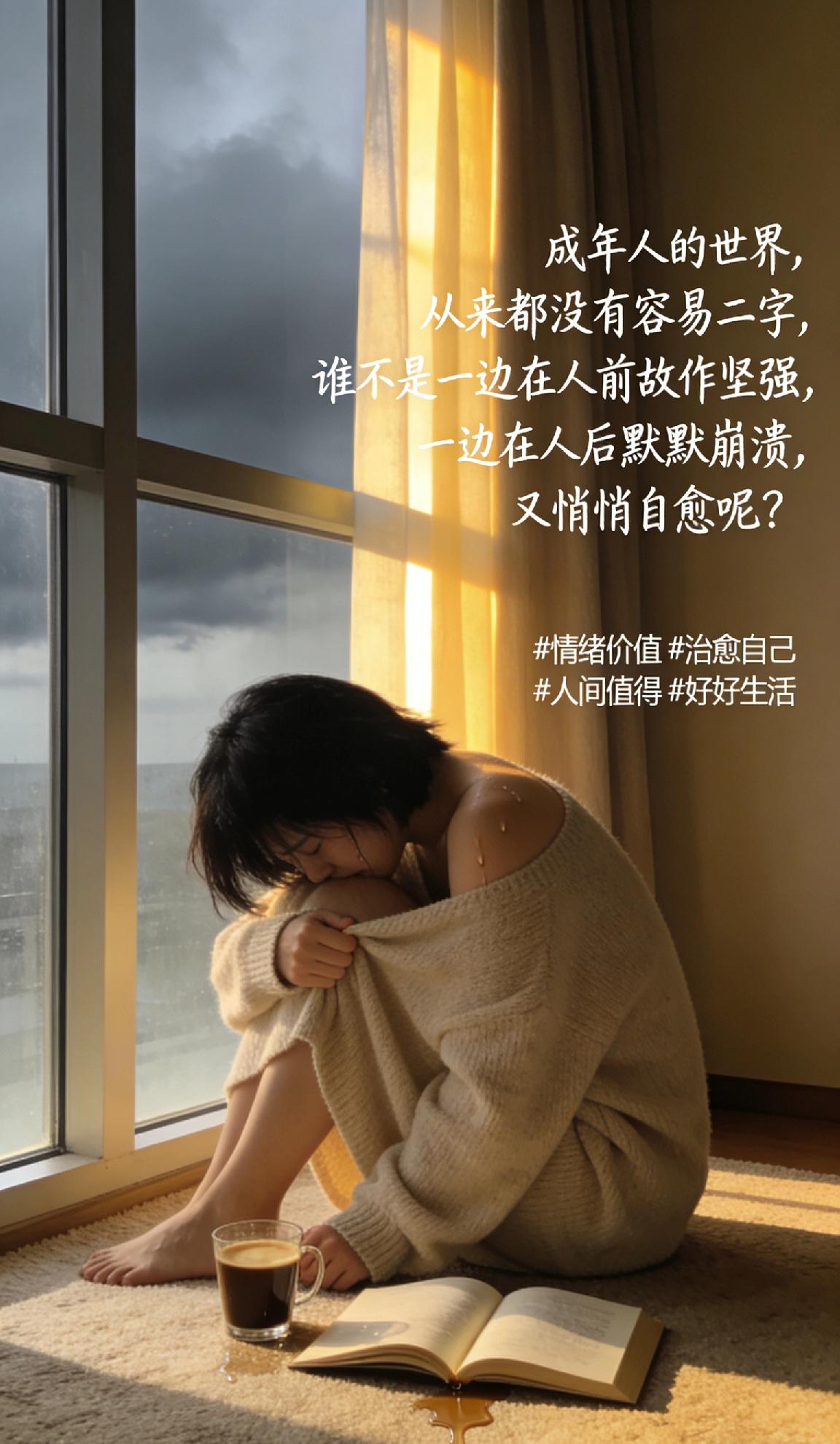 成年人的世界，从来都没有容易二字，谁不是一边在人前故作坚强，一边在人后默默崩溃，