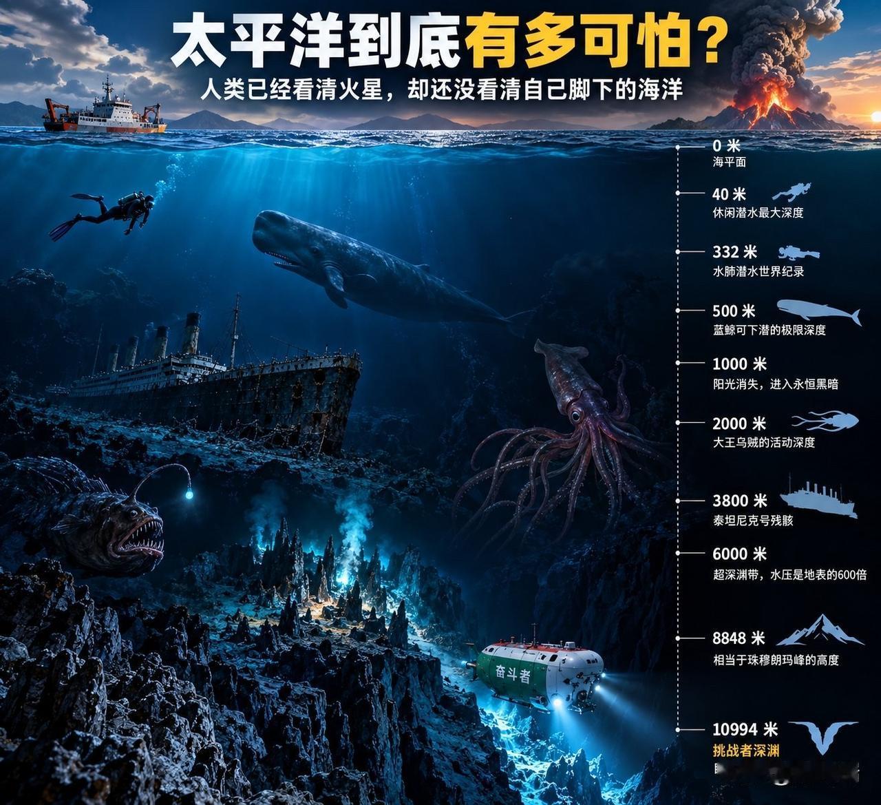 太平洋究竟有多可怕？人类已经看清火星，却还没看清自己脚下的海洋！你可能很难相