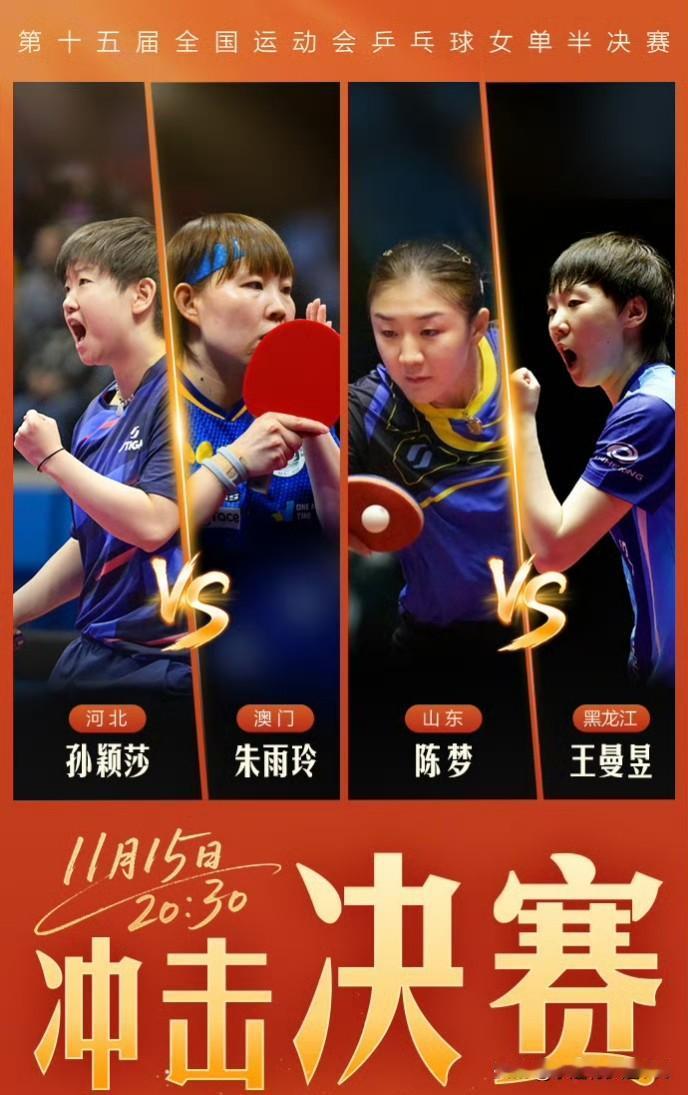 有种预感莎莎和大梦有可能决赛再次相遇!莎莎赢朱雨玲手拿把攥。大梦经过苦战最